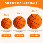 ALL-NEW Silent Basketball 🤫 | High-Bounce Foam Ball | Quiet Indoor Play | Sizes 7