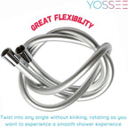 YOSSEE - 2m Heavy-Duty Anti-Twist Brass Shower Hose – Flexible, Leak-Proof & Easy-Clean - Zeta Store