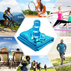 YQXCC Cooling Towels 4 Pack | Instant Cold Towels for Neck & Face | UPF 50+ Sun Protection | Chilly Microfiber for Sports, Gym, & Outdoor Activities | 120cm x 30cm