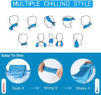 YQXCC Cooling Towels 4 Pack | Instant Cold Towels for Neck & Face | UPF 50+ Sun Protection | Chilly Microfiber for Sports, Gym, & Outdoor Activities | 120cm x 30cm