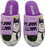 Youngfine Pyjama Llama Slippers for Women | Cute & Cozy Novelty Ladies' Slippers | UK Size 5-6 (M) | Fun Animal Themed House Shoes