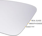 X AUTOHAUX Car Rearview Left Side Mirror Glass Replacement W/Backing Plate Convex Non-heated White Glass for Seat Toledo 2012-2020 for SKODA RAPID 2012-2020 for SKODA FABIA 14-20 - Zeta Store