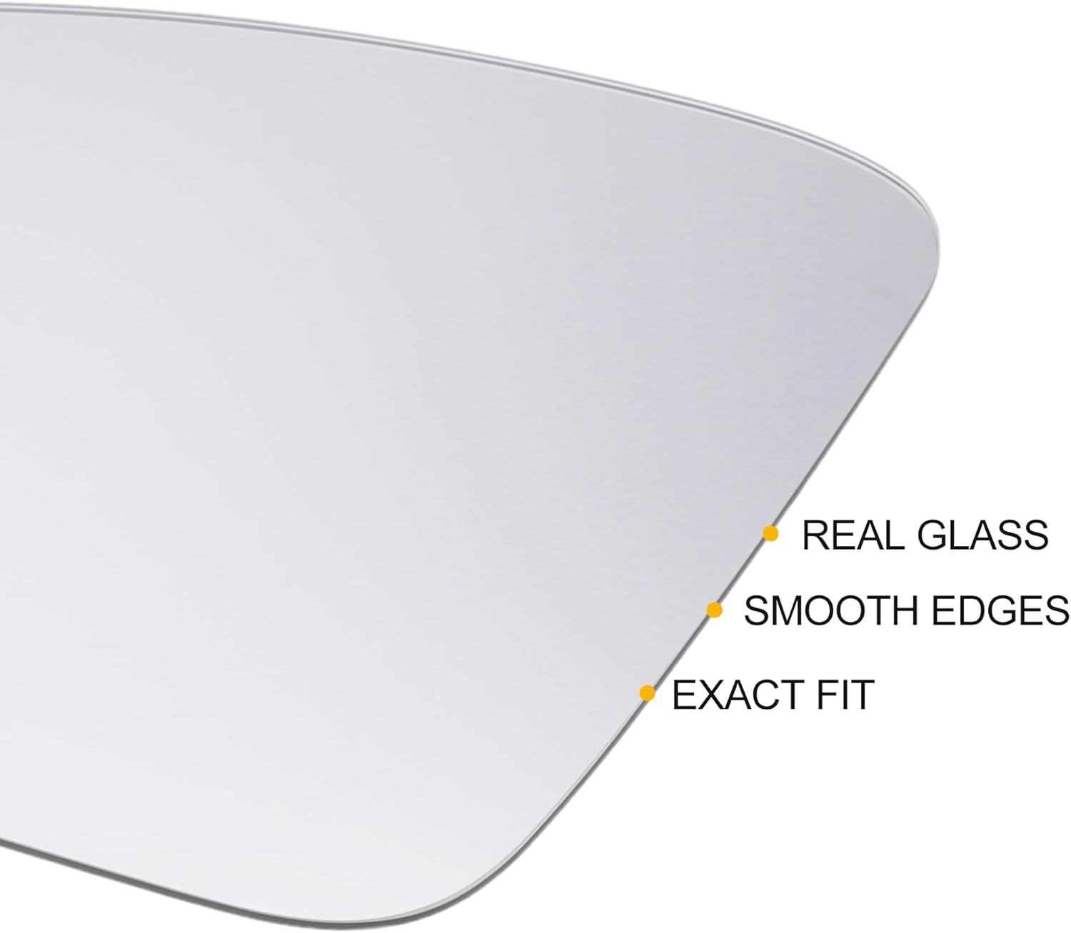 X AUTOHAUX Car Rearview Left Side Mirror Glass Replacement W/Backing Plate Convex Non-heated White Glass for Seat Toledo 2012-2020 for SKODA RAPID 2012-2020 for SKODA FABIA 14-20 - Zeta Store