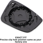 X AUTOHAUX Car Rearview Left Side Mirror Glass Replacement W/Backing Plate Convex Non-heated White Glass for Seat Toledo 2012-2020 for SKODA RAPID 2012-2020 for SKODA FABIA 14-20 - Zeta Store