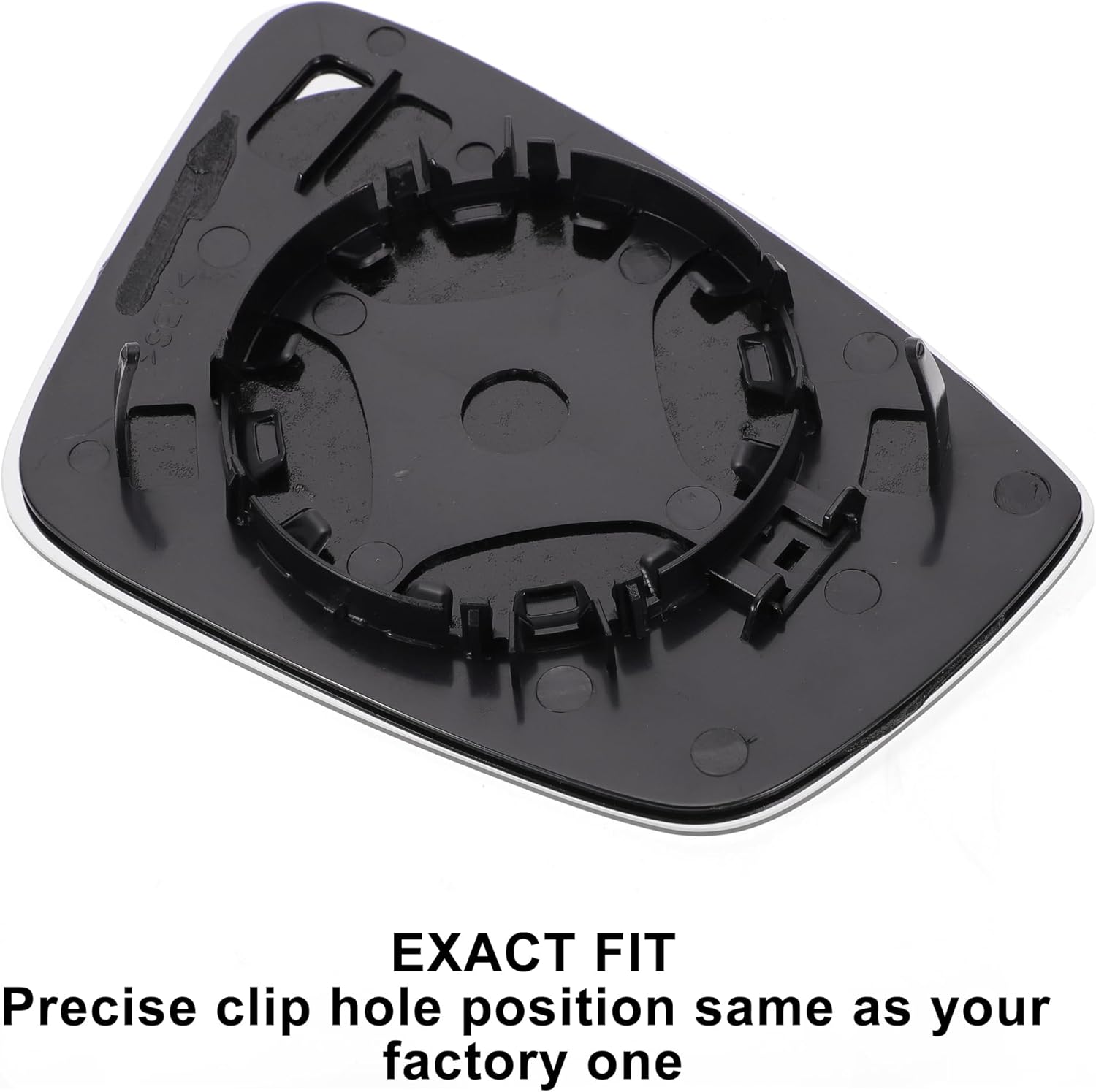 X AUTOHAUX Car Rearview Left Side Mirror Glass Replacement W/Backing Plate Convex Non-heated White Glass for Seat Toledo 2012-2020 for SKODA RAPID 2012-2020 for SKODA FABIA 14-20 - Zeta Store