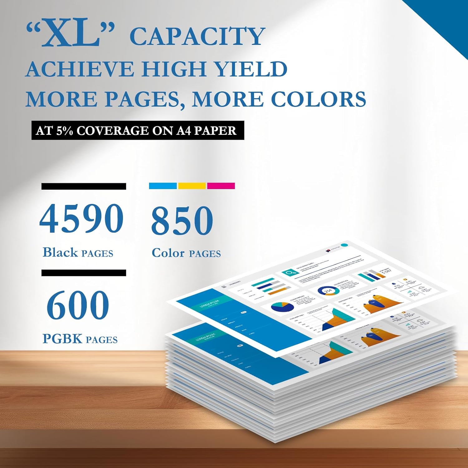 Paeolos 580XXL 581XXL Compatible Ink Cartridges 12-Pack for Canon - High Yield PGBK / BK / C / M / Y for PIXMA TS & TR Series