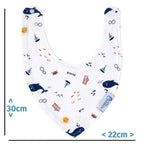 Baby Bandana Dribble Bibs Cotton Pack Of 8 - Boys - Zeta Store