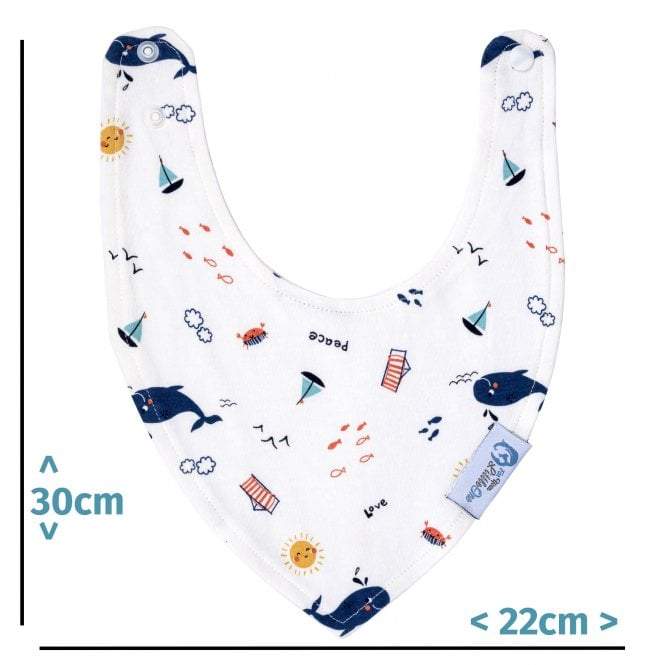 Baby Bandana Dribble Bibs Cotton Pack Of 8 - Boys - Zeta Store