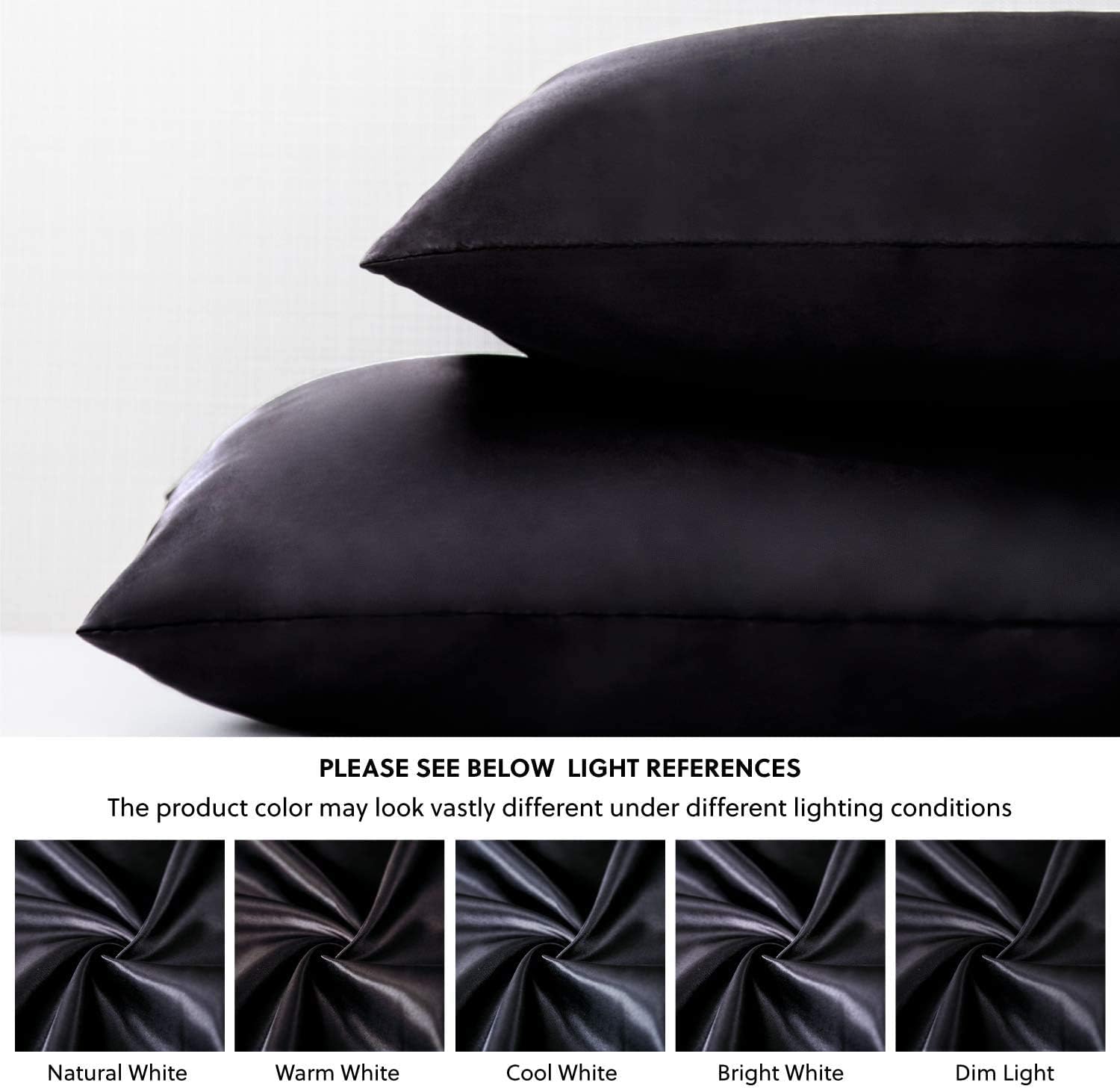 i-QiQi Satin Pillowcase 2-Pack - BRAND NEW! ✨🛌 Queen Size Cooling Pillow Cover for Hair & Skin