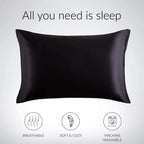 i-QiQi Satin Pillowcase 2-Pack - BRAND NEW! ✨🛌 Queen Size Cooling Pillow Cover for Hair & Skin