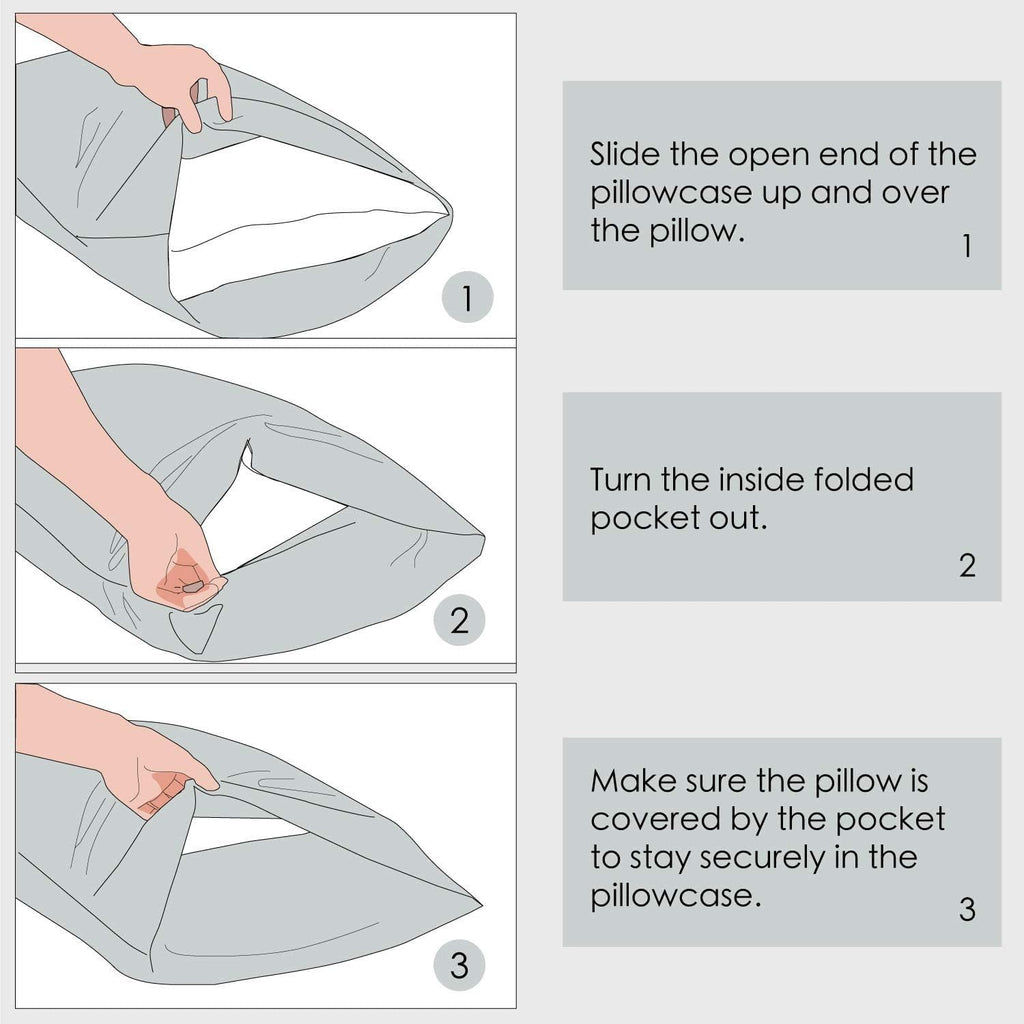 i-QiQi Satin Pillowcase 2-Pack - BRAND NEW! ✨🛌 Queen Size Cooling Pillow Cover for Hair & Skin