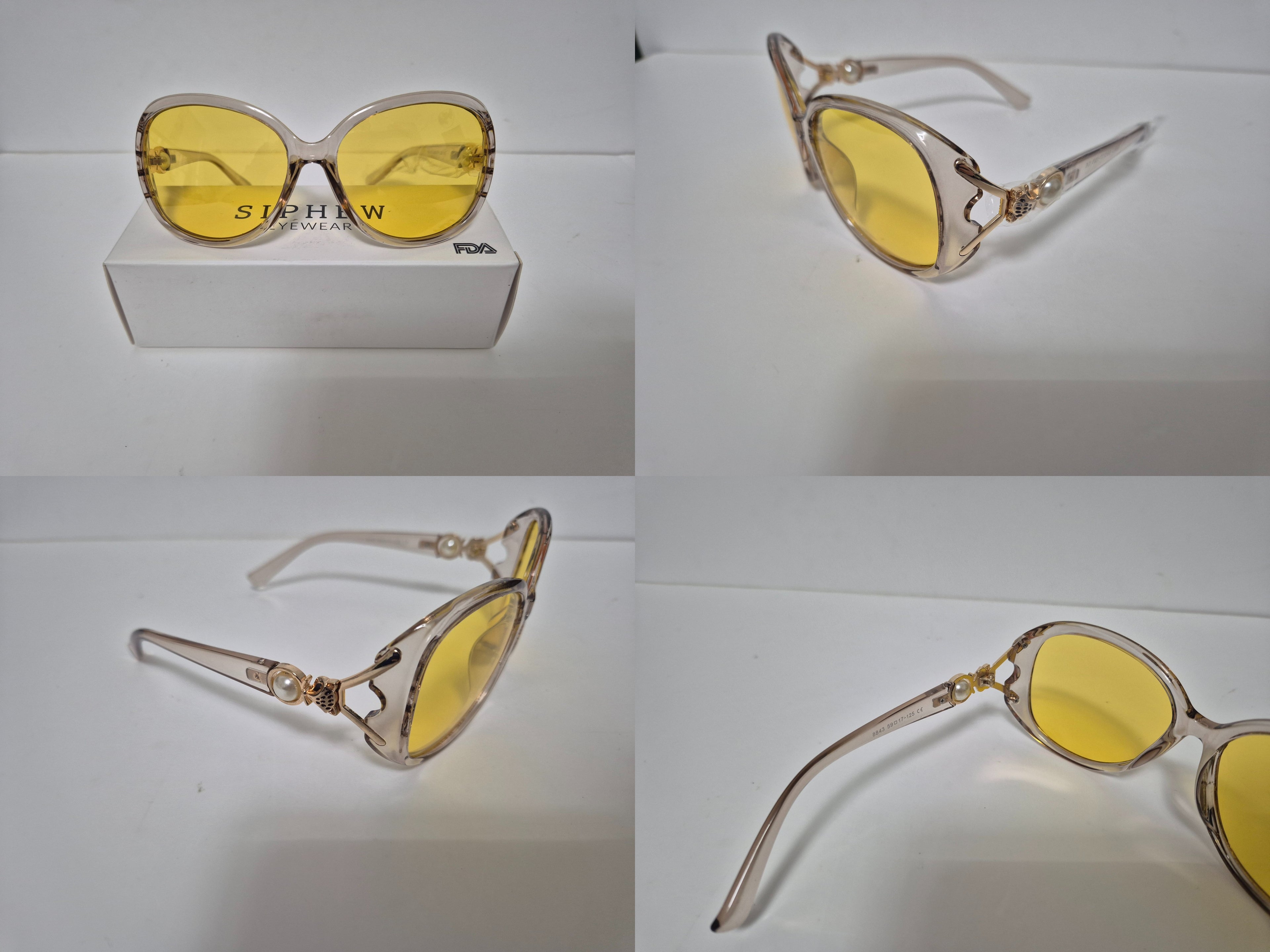SIPHEW Night Driving Glasses Anti Glare Night Vision Glasses. Yellow Polarised Lenses Glasses Reduce Headlight for Nighttime Driving. Ultimate Night Vision Driving Glasses – Anti-Glare, Polarised & Lightweight for Safer Journeys - Zeta Store