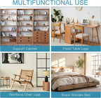 LAHNAO 20-Piece Stainless Steel Furniture Corner Connectors - Heavy-Duty Triangle Brackets with Screws