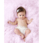 Luxury Faux Fur Baby Blanket - Pink - Zeta Store