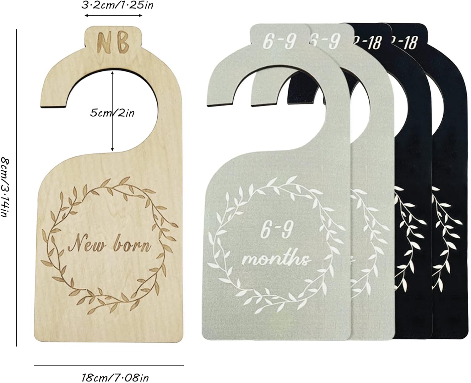 LyfLux 14 PCS Baby Closet Organizers & Hanging Dividers 🧸 | 4 Color Nursery Decor Set | Newborn to 18 Months | Brand New Bargain! - Zeta Store