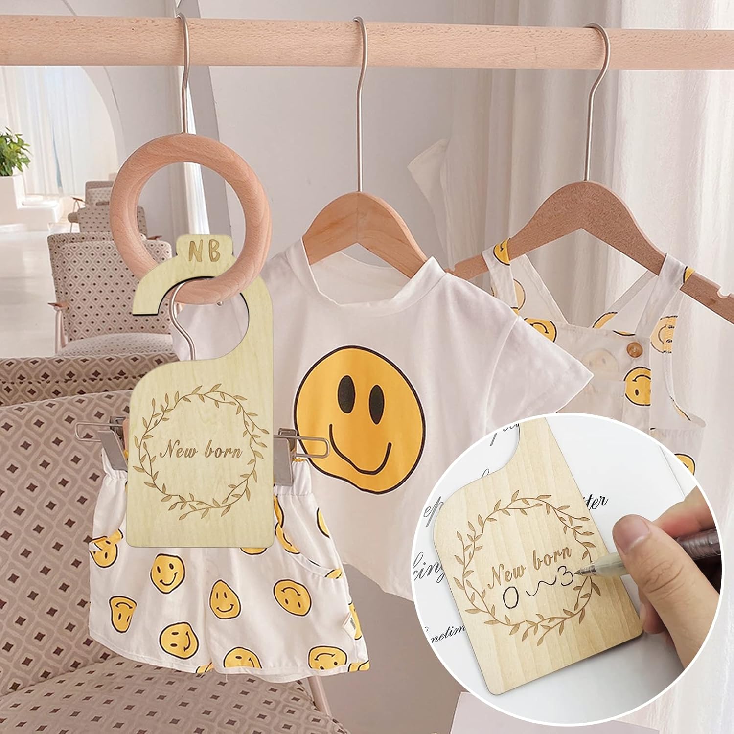 LyfLux 14 PCS Baby Closet Organizers & Hanging Dividers 🧸 | 4 Color Nursery Decor Set | Newborn to 18 Months | Brand New Bargain! - Zeta Store