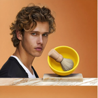 myGrtfam 2-Piece Beard Care Set | Ceramic Shaving Bowl & Brush Kit | Barber-Grade Wet Shave - Zeta Store