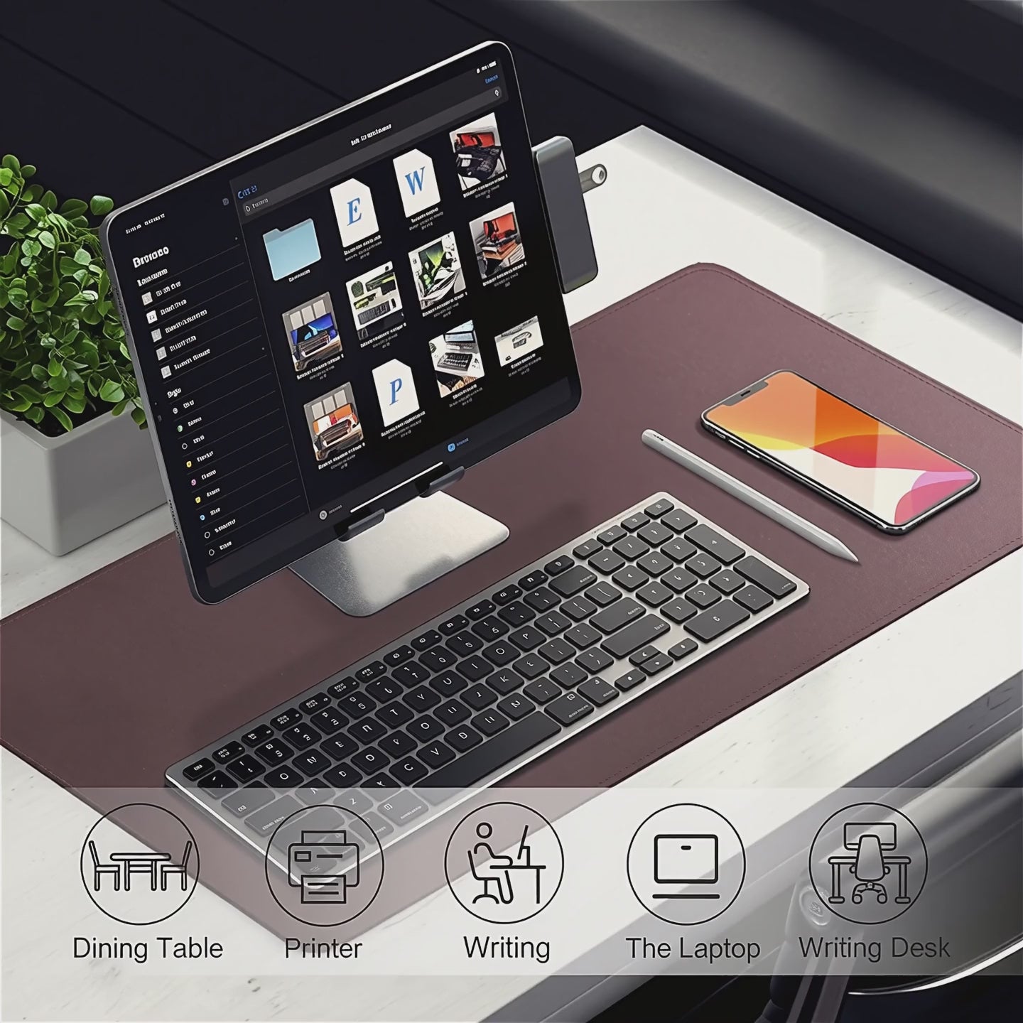 Dual-Side Magic: BLESWIN 120x60cm Large Waterproof Leather Desk Pad - Non-Slip Suede Base & Vibrant Colors (Aqua, Lilac, Matcha & More) 🖱️