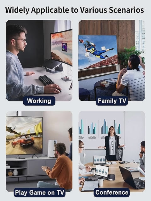 ⚡ RJLLKD 2-in-1 USB C to HDMI Adapter with PD Charging - Digital AV Sync Connector for iPhone 15/16/17 Series, iPad, MacBook, Samsung | Brand New