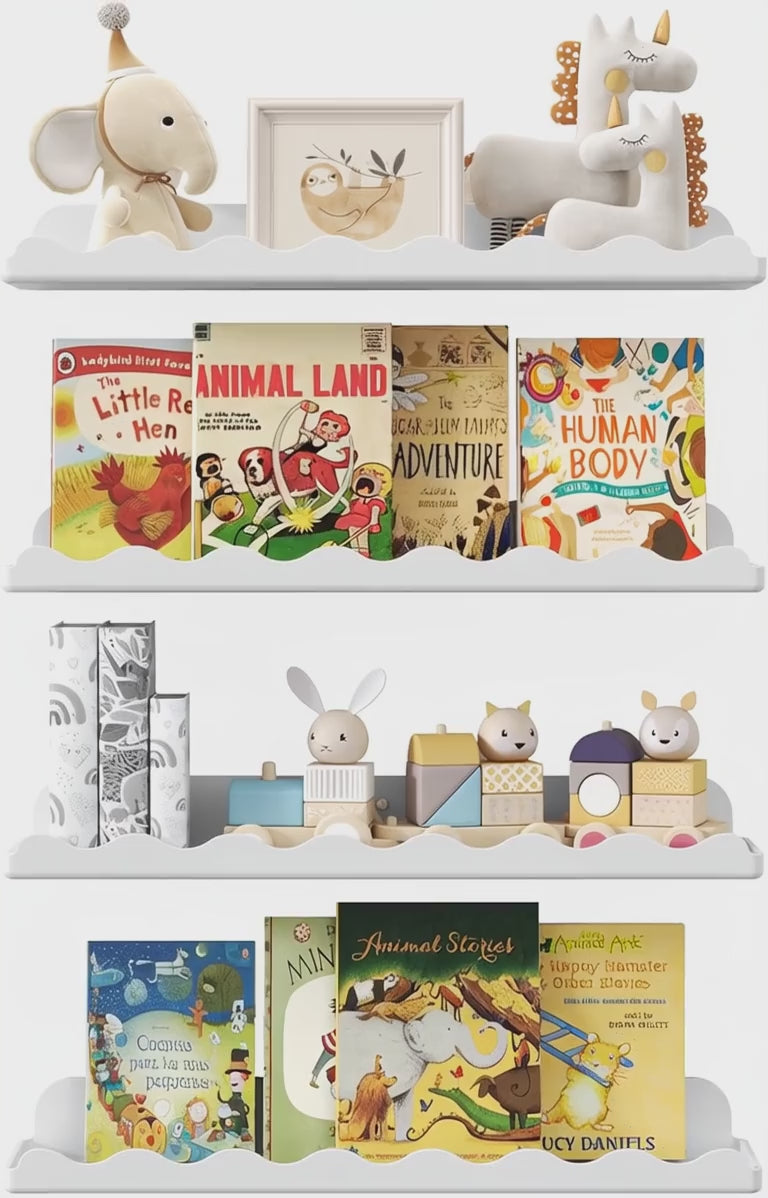 Lifewit. Brand New Barn Find! 🎉 Sturdy 4-Pack Floating Shelves | Modern Lip Edge Design | Easy Install