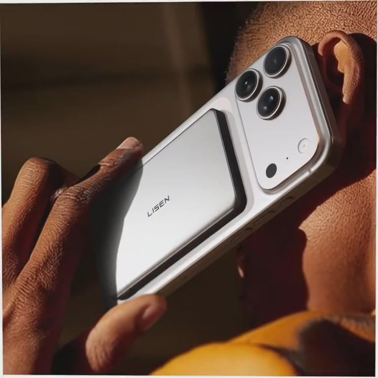 LISEN 0.3" Ultra Slim MagSafe Power Bank | 5,000mAh Alloy Magnetic Battery Pack | 7.5W Fast Charging | Intelligent Temp Control