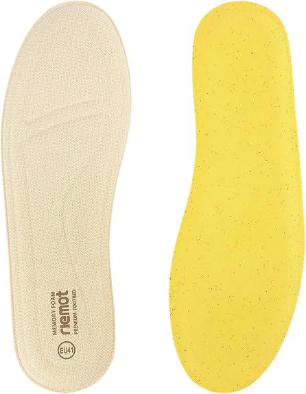 Riemot Memory Foam Insoles – Ultimate Comfort Cushioning for Sports, Work & Walking Shoes – UK 5 / UK 3 - Zeta Store