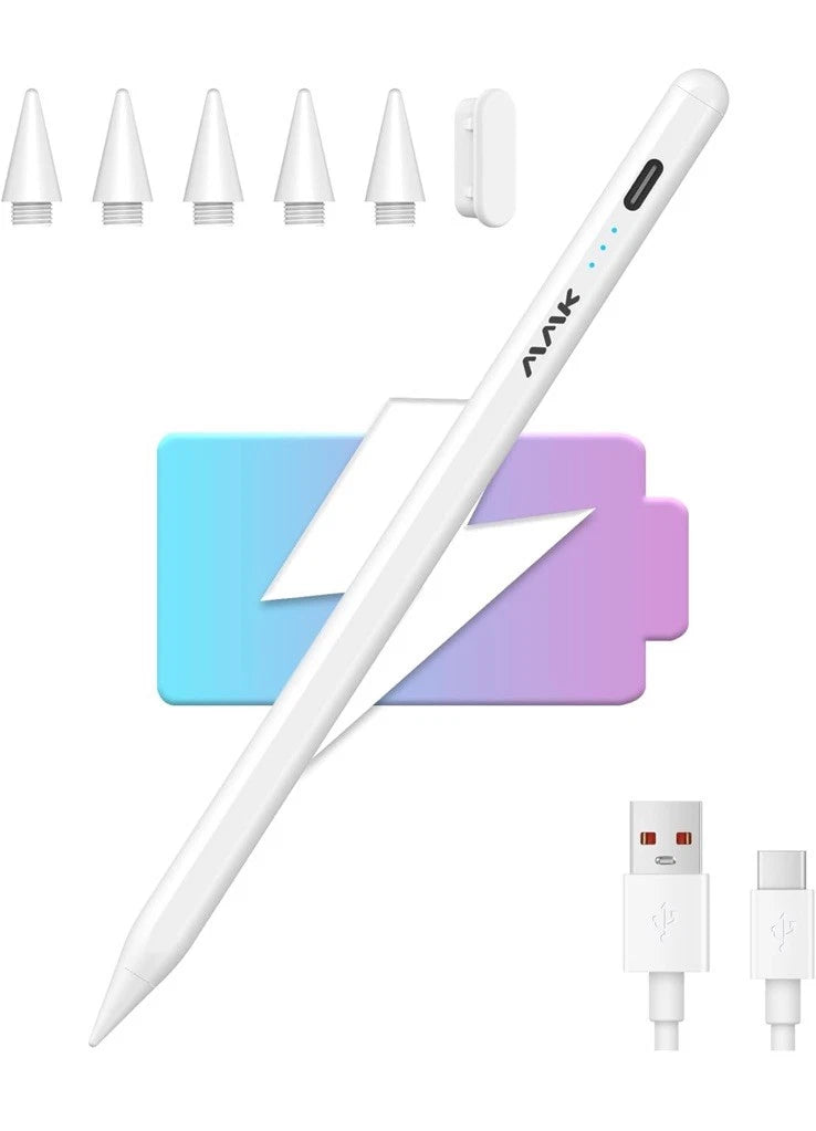 MMK Magnetic Stylus Pen for iPad | Fast Charge, Tilt Sensitivity & Palm Rejection - Zeta Store