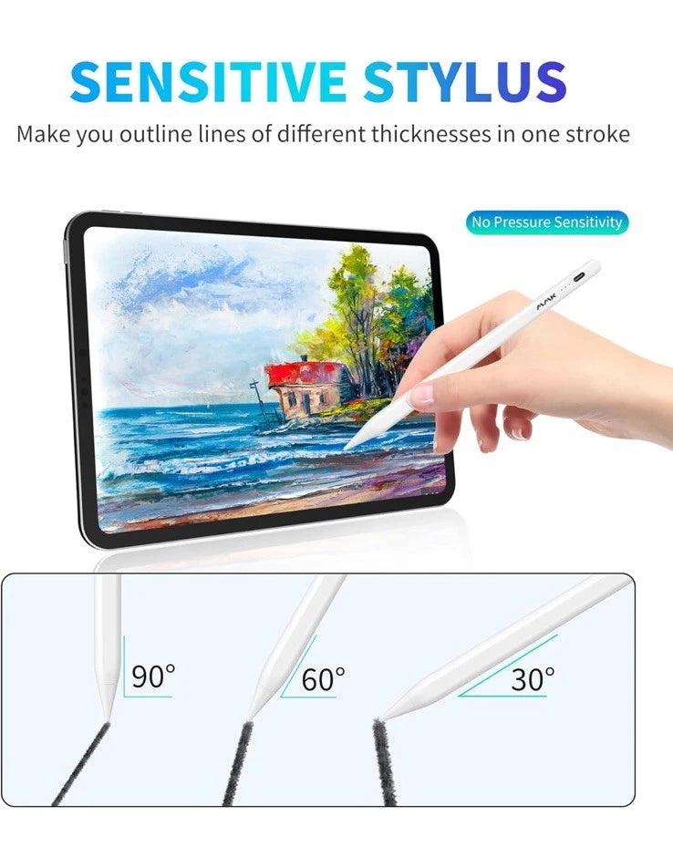 MMK Magnetic Stylus Pen for iPad | Fast Charge, Tilt Sensitivity & Palm Rejection - Zeta Store