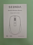 SEENDA RGB Wireless Mouse with Silent Jiggler | Rechargeable, 6-Key, Adjustable DPI, Plug & Play