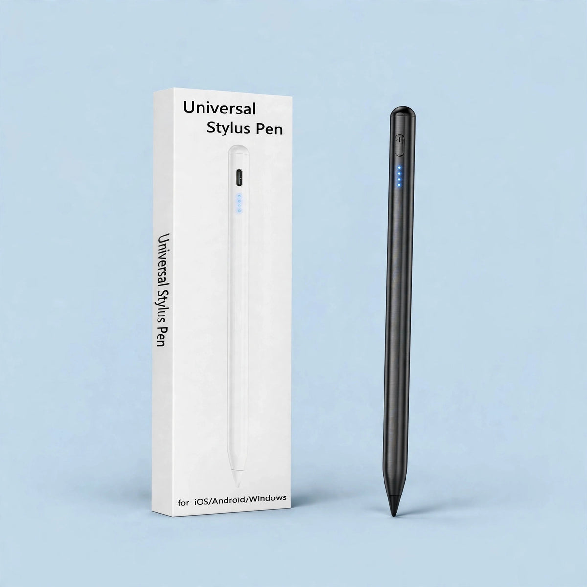 Rgar universal active stylus pen with 1.5mm precision tip in powder blue for Samsung Galaxy Tab A9, A8, A7 Lite, and touchscreen devices