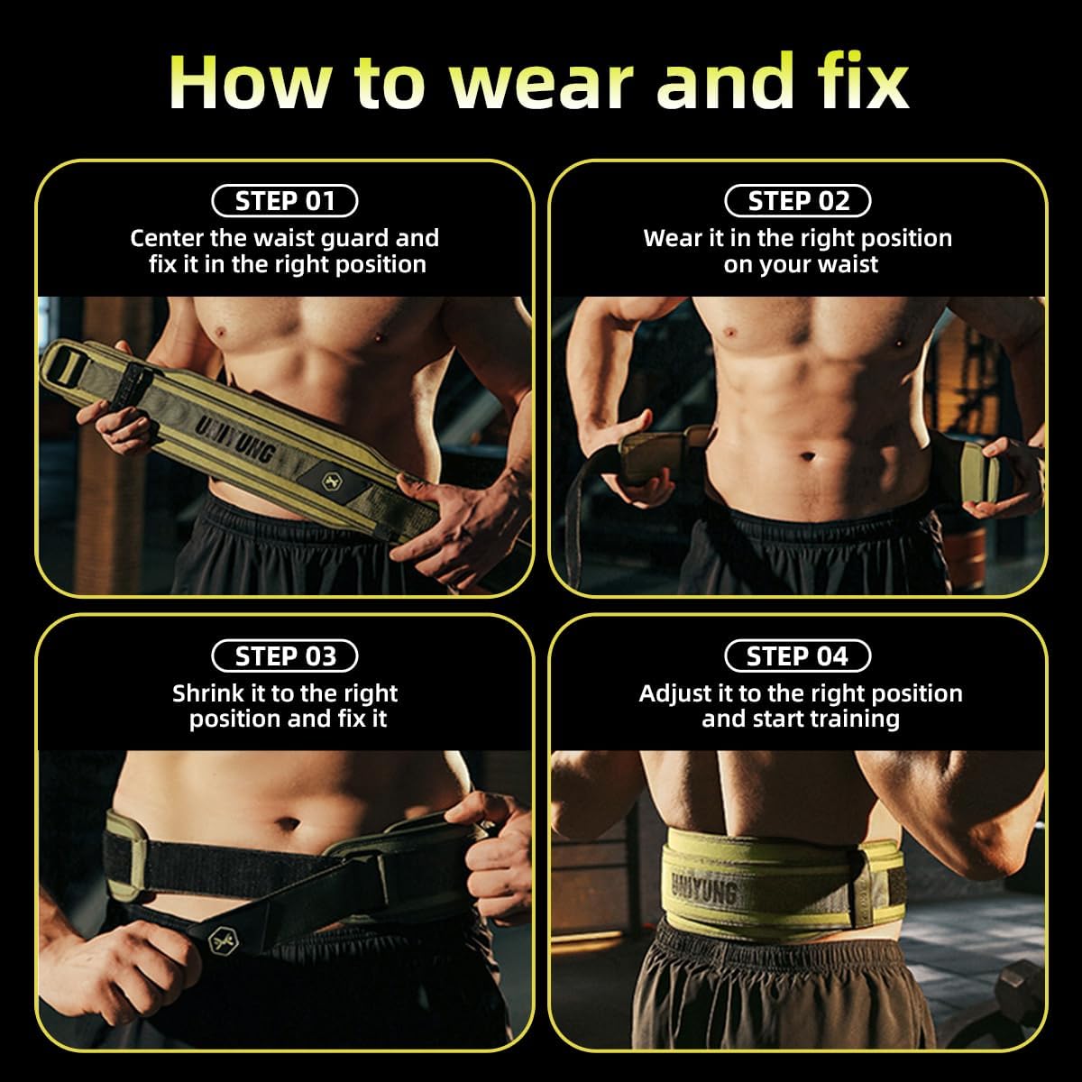 Mokrgym Dual-layer Weight Lifting Belt – Quick Lock Buckle, Back Support For Powerlifting, Crossfit, Squats & Gym Training – Men & Women
