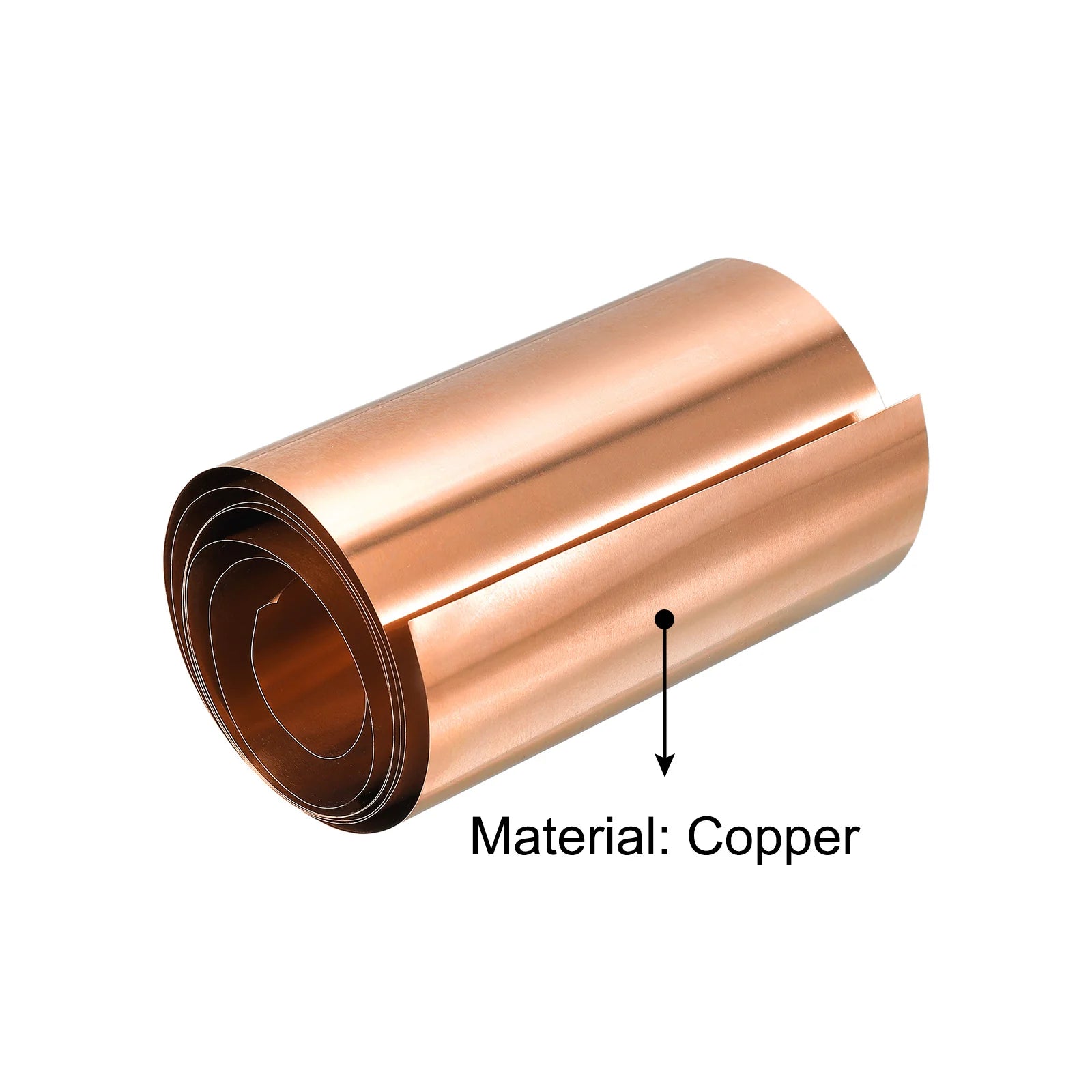 Ultimate 99.9% Pure Copper Sheet Roll – 2000mm x 100mm x 0.02mm | Bendable, Weatherproof & Conductive! - Zeta Store