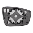 X AUTOHAUX Car Rearview Left Side Mirror Glass Replacement W/Backing Plate Aspherical Heated White Glass for Seat MII 2018-2019 for SKODA CITIGO 2011-2016 for VOLKSWAGEN UP POLO - Zeta Store