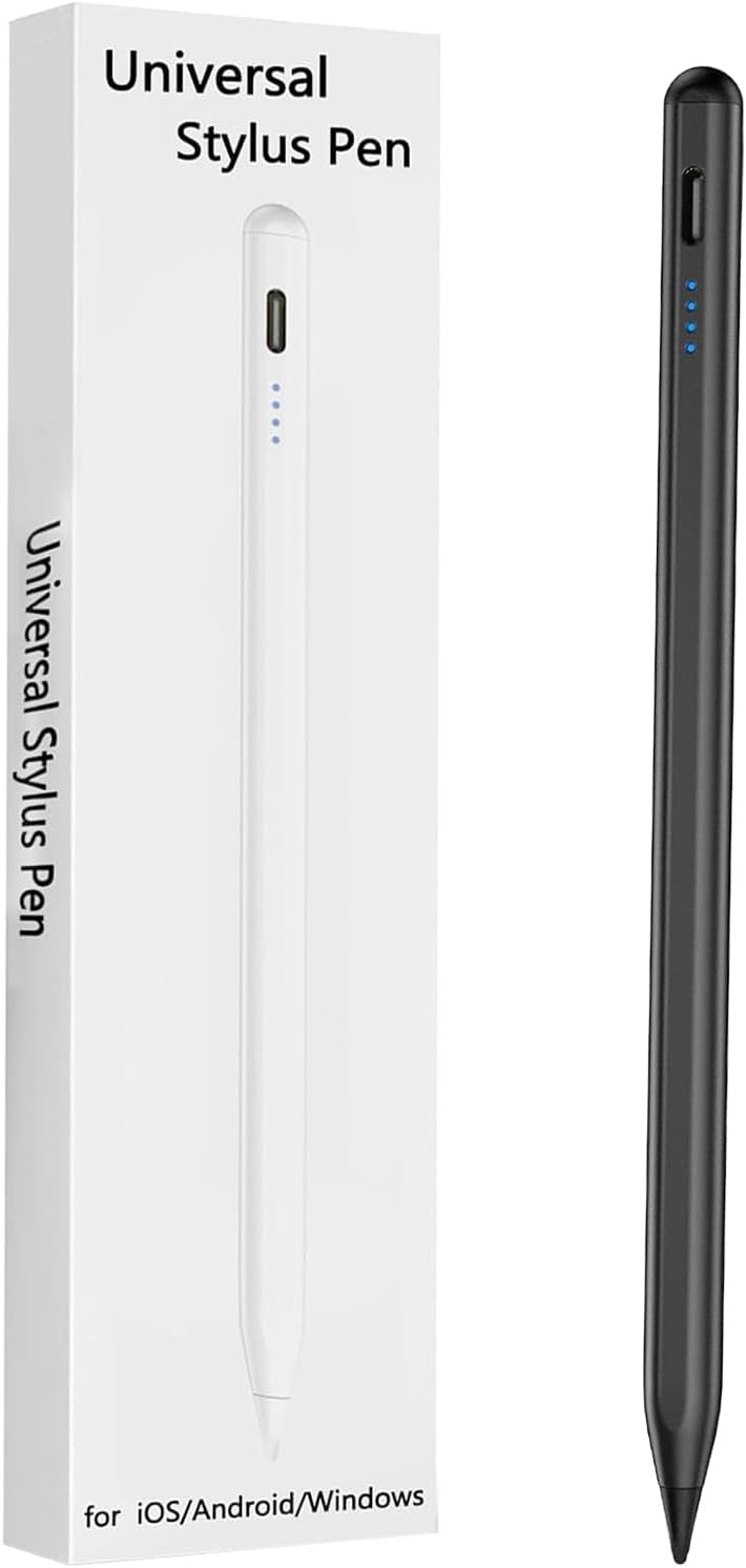 Rgar universal black active stylus pen with 1.5mm precision tip for Samsung Galaxy Tab A9, A8, A7 Lite, and all touchscreens