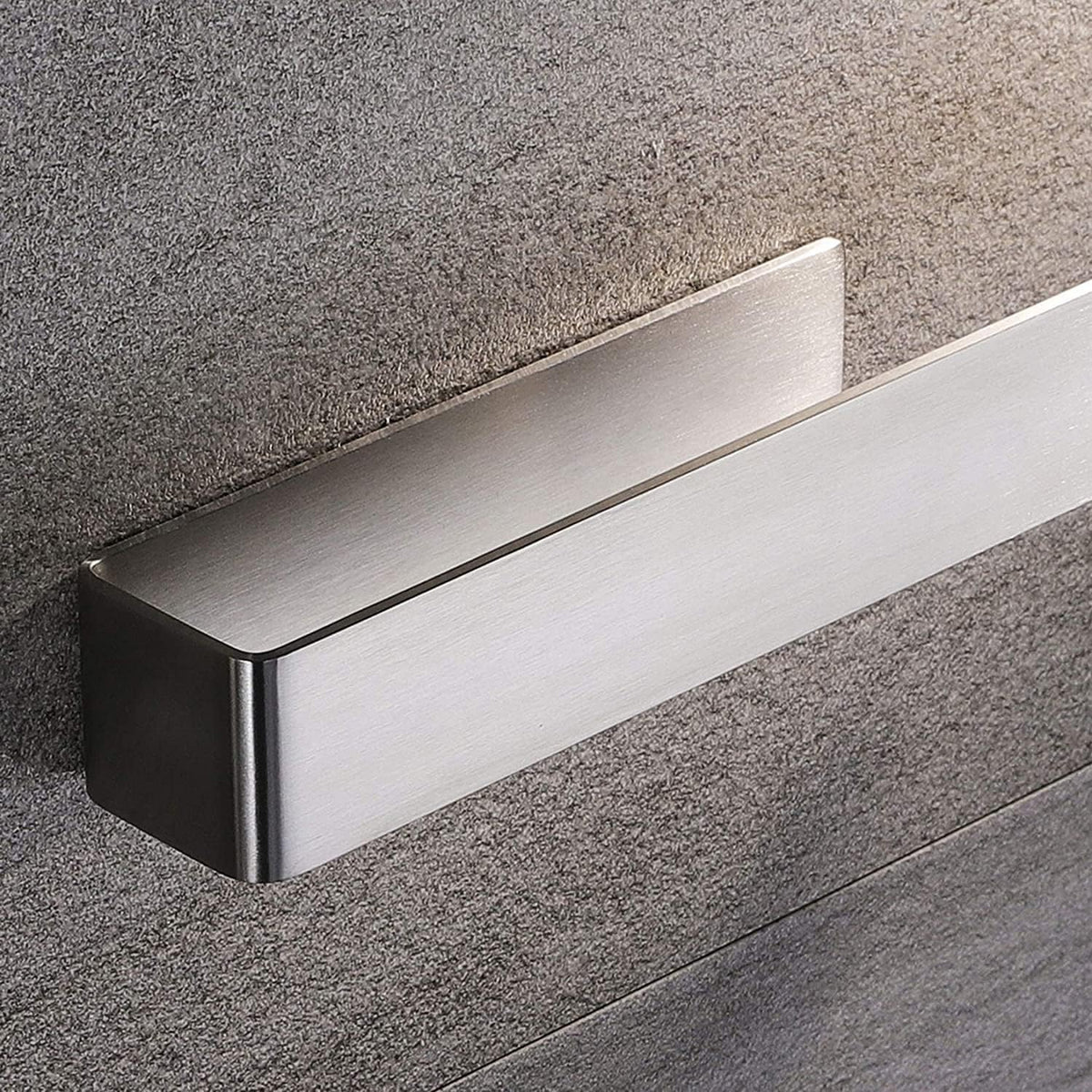 YIGII Self Adhesive Towel Rail 304 Stainless Steel - Heavy Duty 10KG / 22lbs - No Drill Rustproof Hand Towel Holder for Bathroom Kitchen
