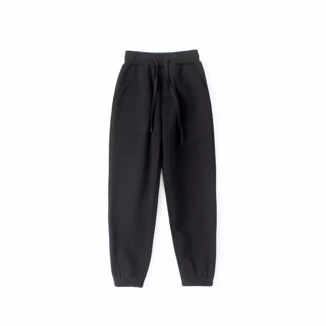 Smivibe Kids Fleece Joggers 5-7 Years Tag 120 Black - Boys Girls PE School Sports Tracksuit Bottoms